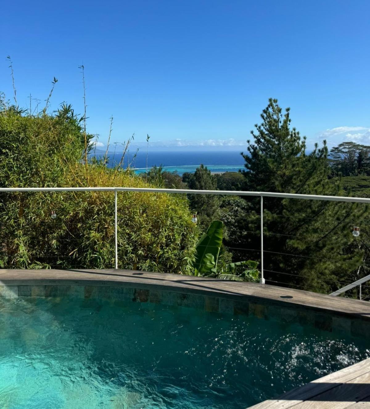 Logement Cosy Avec Piscine Et Vue Tahiti Punaauia ภายนอก รูปภาพ